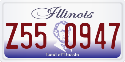 IL license plate Z550947