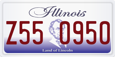 IL license plate Z550950