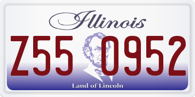 IL license plate Z550952