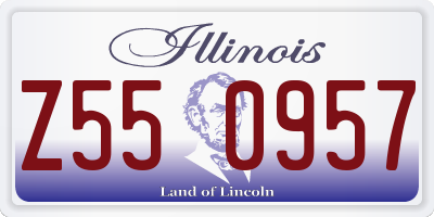 IL license plate Z550957