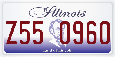IL license plate Z550960