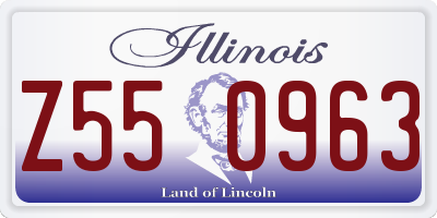 IL license plate Z550963