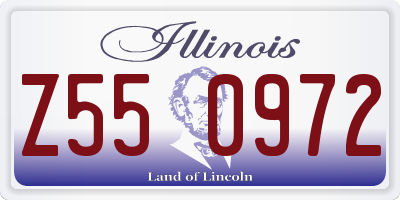 IL license plate Z550972