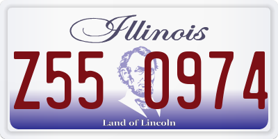 IL license plate Z550974