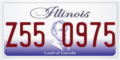 IL license plate Z550975