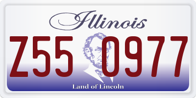 IL license plate Z550977