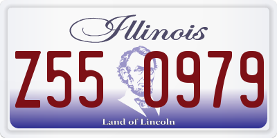 IL license plate Z550979