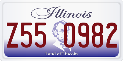 IL license plate Z550982