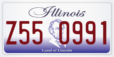 IL license plate Z550991