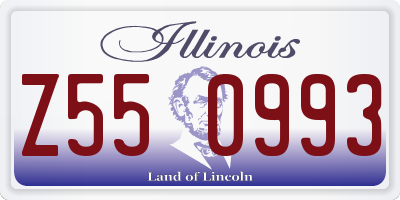 IL license plate Z550993