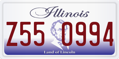 IL license plate Z550994