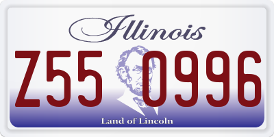 IL license plate Z550996