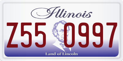 IL license plate Z550997