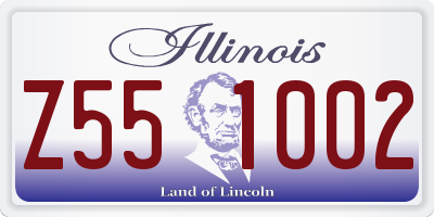 IL license plate Z551002