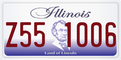 IL license plate Z551006
