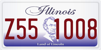 IL license plate Z551008
