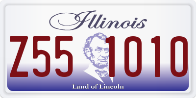 IL license plate Z551010