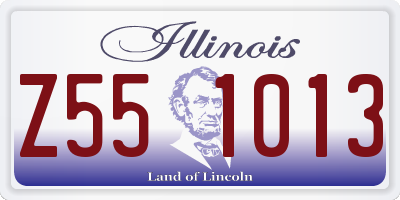 IL license plate Z551013