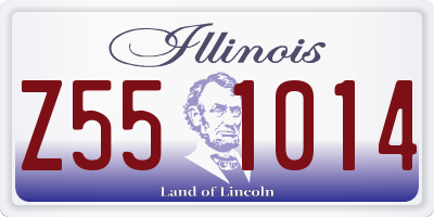 IL license plate Z551014