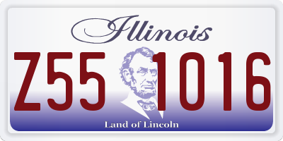 IL license plate Z551016