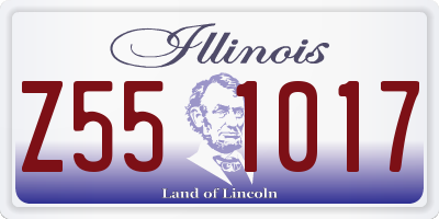 IL license plate Z551017