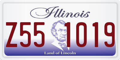 IL license plate Z551019