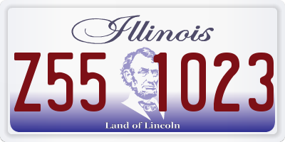 IL license plate Z551023
