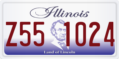 IL license plate Z551024