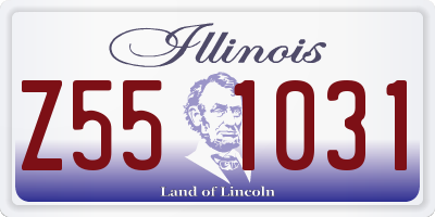 IL license plate Z551031