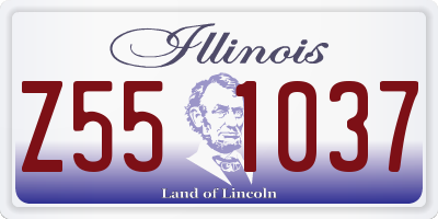 IL license plate Z551037