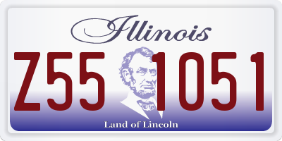 IL license plate Z551051