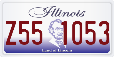 IL license plate Z551053