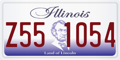 IL license plate Z551054