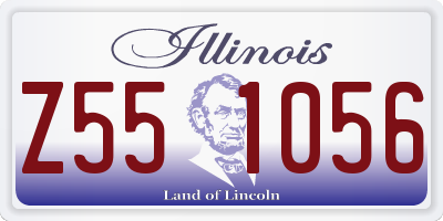 IL license plate Z551056