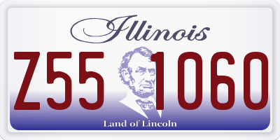 IL license plate Z551060