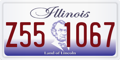 IL license plate Z551067