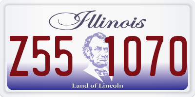 IL license plate Z551070
