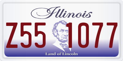 IL license plate Z551077