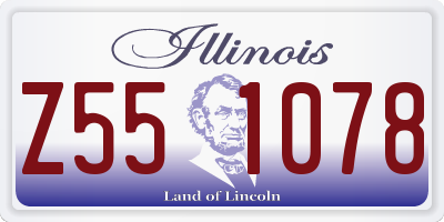 IL license plate Z551078