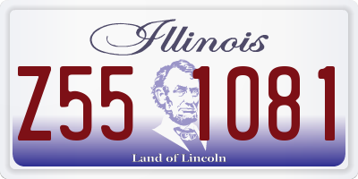 IL license plate Z551081