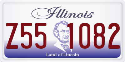 IL license plate Z551082
