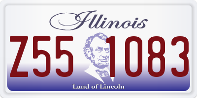 IL license plate Z551083