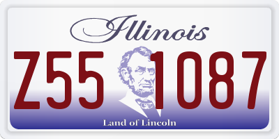 IL license plate Z551087