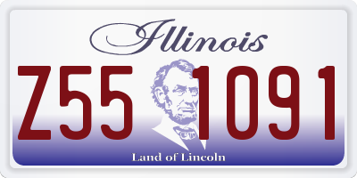 IL license plate Z551091