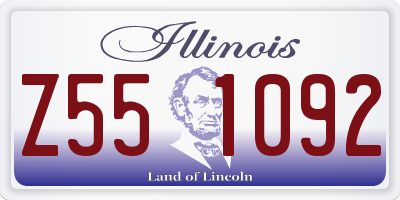 IL license plate Z551092