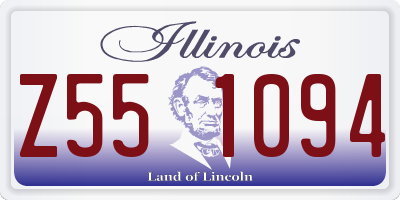 IL license plate Z551094