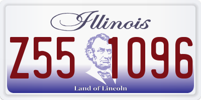 IL license plate Z551096