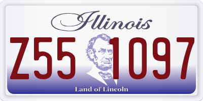 IL license plate Z551097