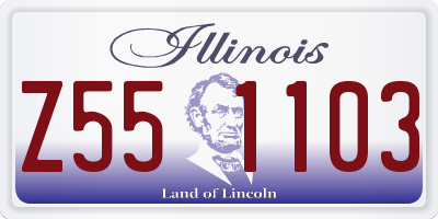 IL license plate Z551103
