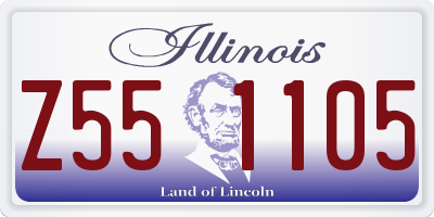 IL license plate Z551105